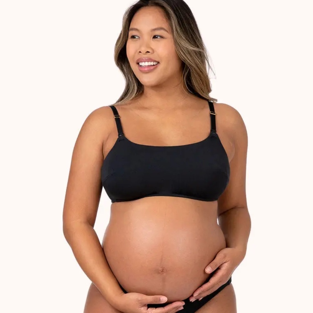 Lively Jet Black All Day Nursing Bralette Size L